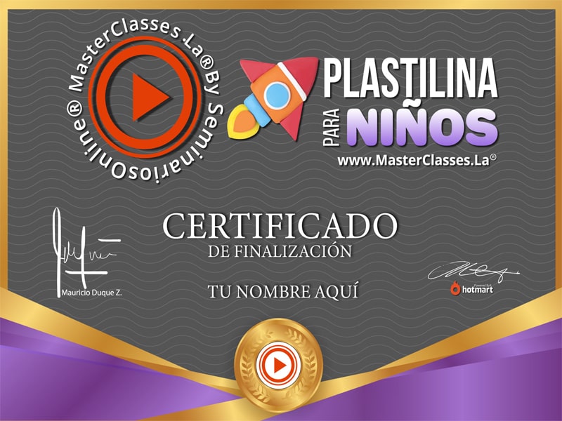 Clases de plastilina para niños